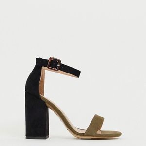 New Look Two-Tone Block Heel
